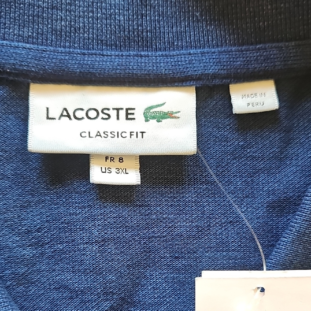 Lacoste Men's Polo Shirt - Dark Blue - Picture 3 of 4